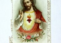 virgin mary painting with white frame