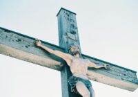 Jesus Christ on cross painting